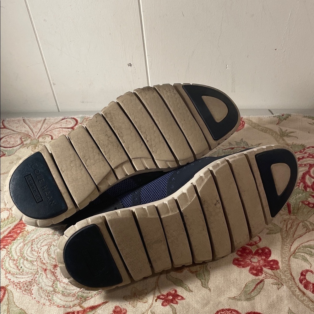 Cole Haan Grand.OS Navy and Royal Blue Lace Up Oxfords - Picture 11 of 14